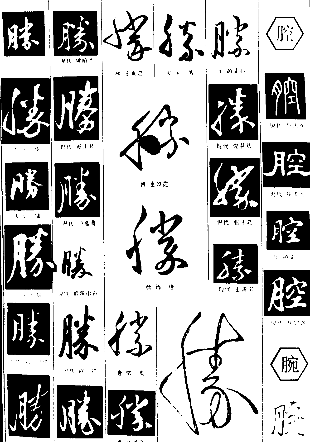 腾腔 艺术字 毛笔字 书法字 繁体 标志设计 