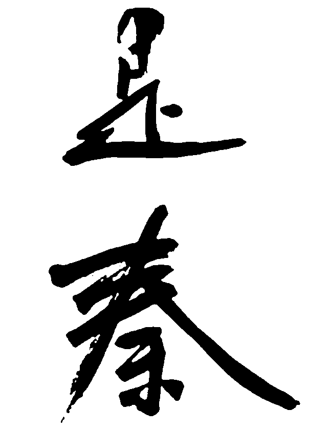 是秦 艺术字 毛笔字 书法字 繁体 标志设计 