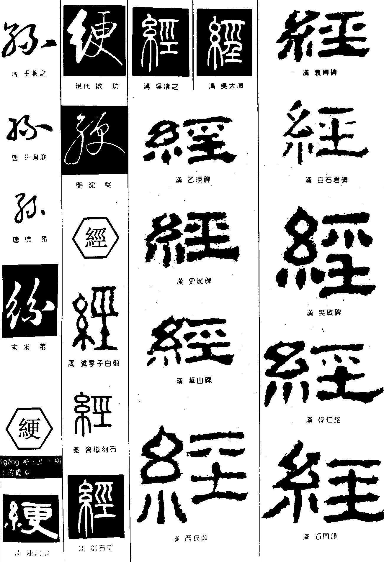 絲绠经 艺术字 毛笔字 书法字 繁体 标志设计 