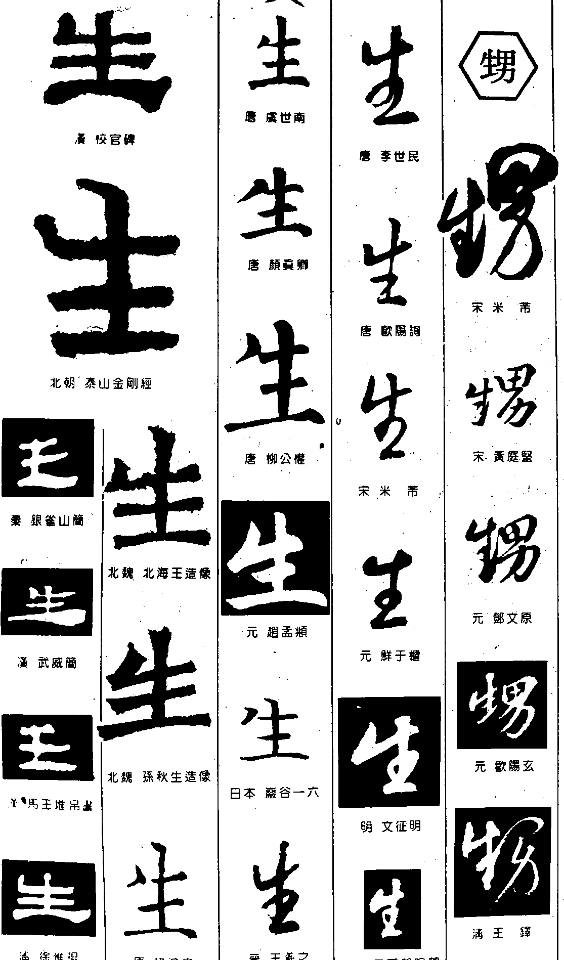 生甥 艺术字 毛笔字 书法字 繁体 标志设计 