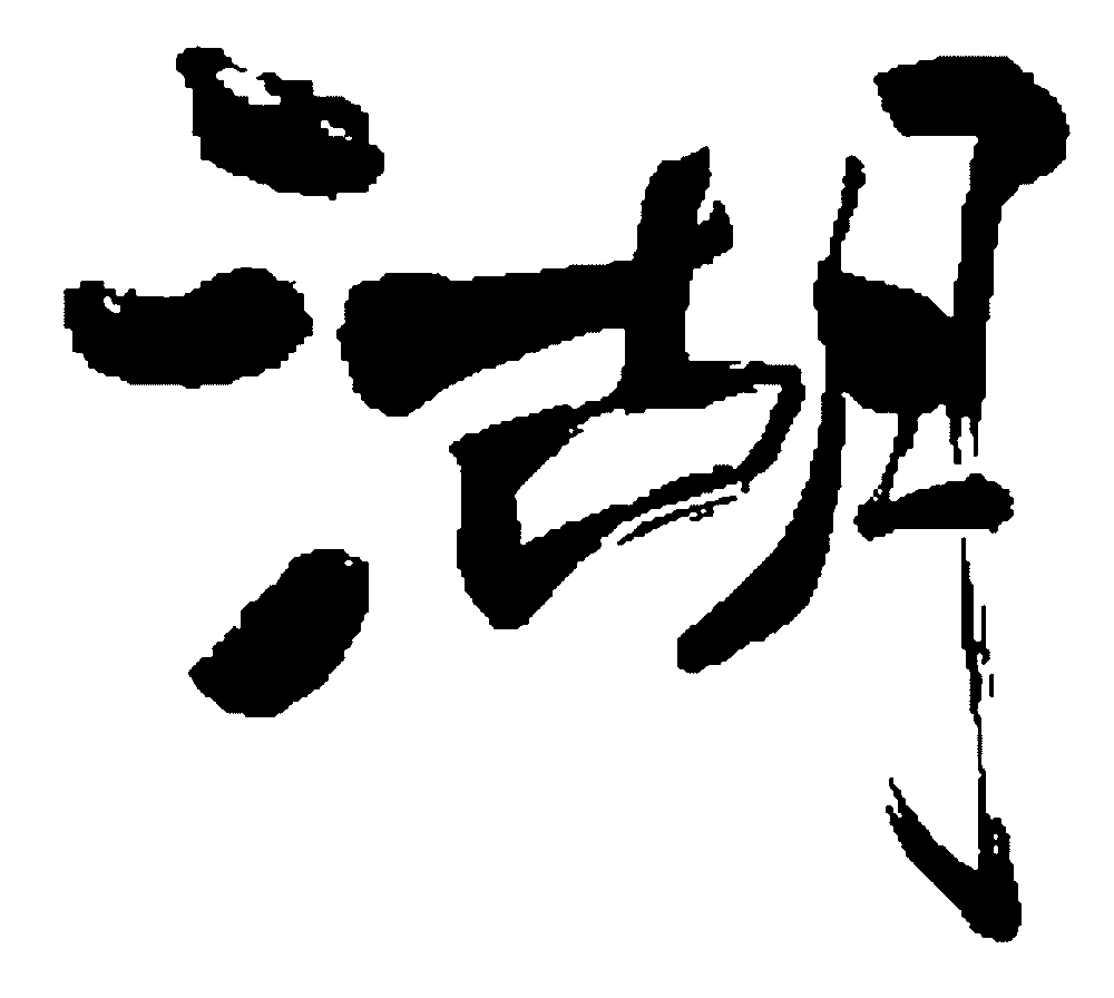 湖 艺术字 毛笔字 书法字 繁体 标志设计 