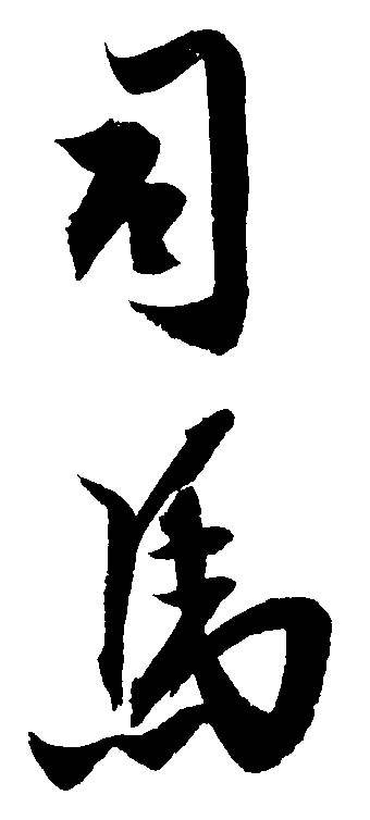 司马 艺术字 毛笔字 书法字 标志设计 