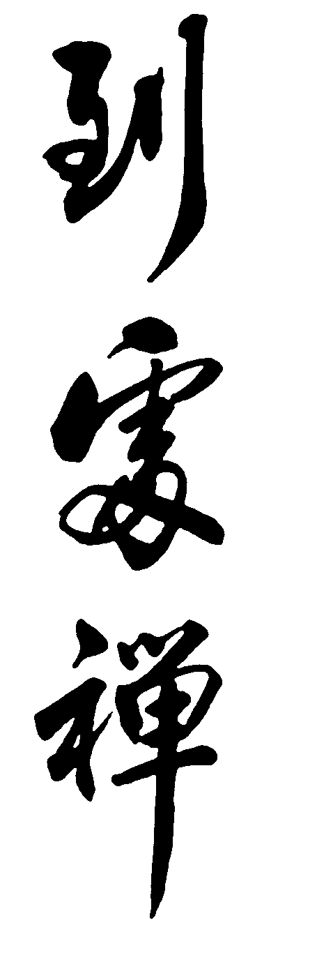 到处禅 艺术字 毛笔字 书法字 繁体 标志设计 