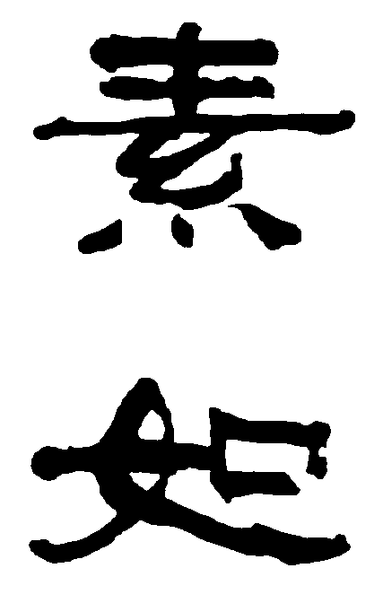 素如 艺术字 毛笔字 书法字 繁体 标志设计 