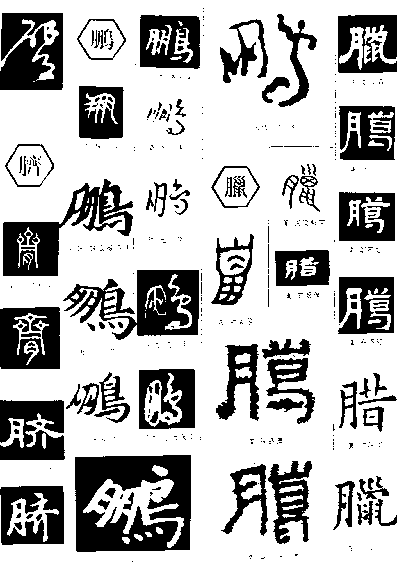 臂脐鹏臘 艺术字 毛笔字 书法字 繁体 标志设计 