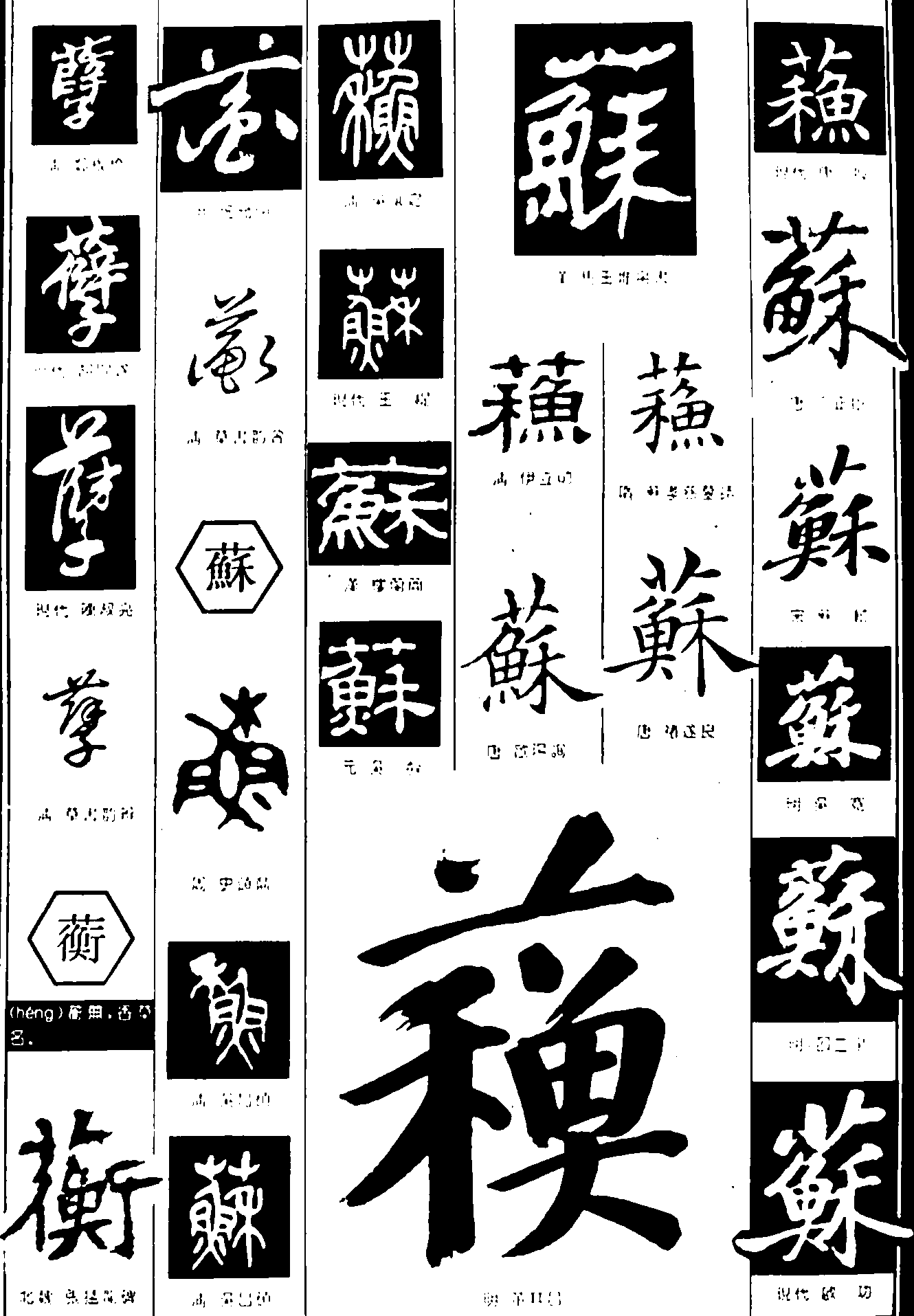 孽蘅蘇 艺术字 毛笔字 书法字 繁体 标志设计 