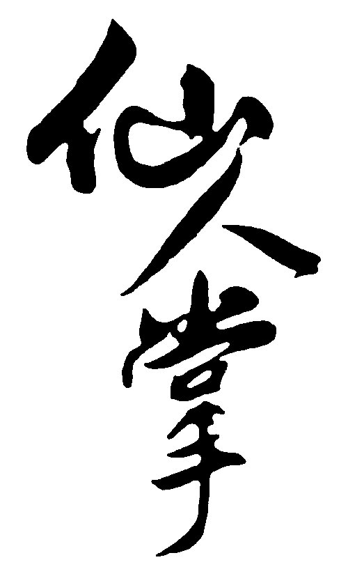 仙人掌 艺术字 毛笔字 书法字 繁体 标志设计 